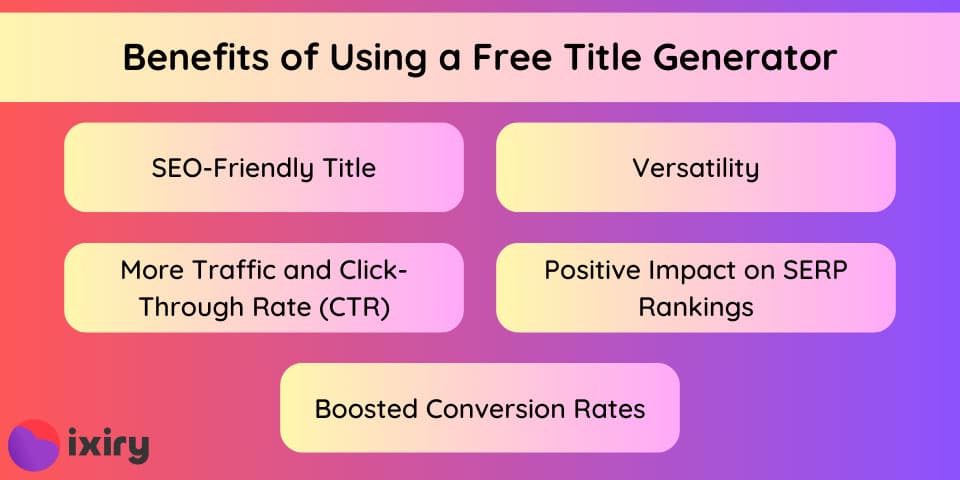 benefits of using a free title generator