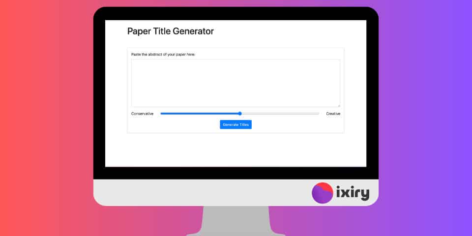 paper title generator