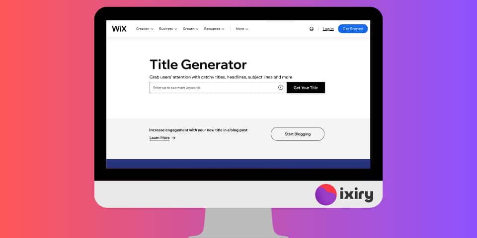 wix title generator